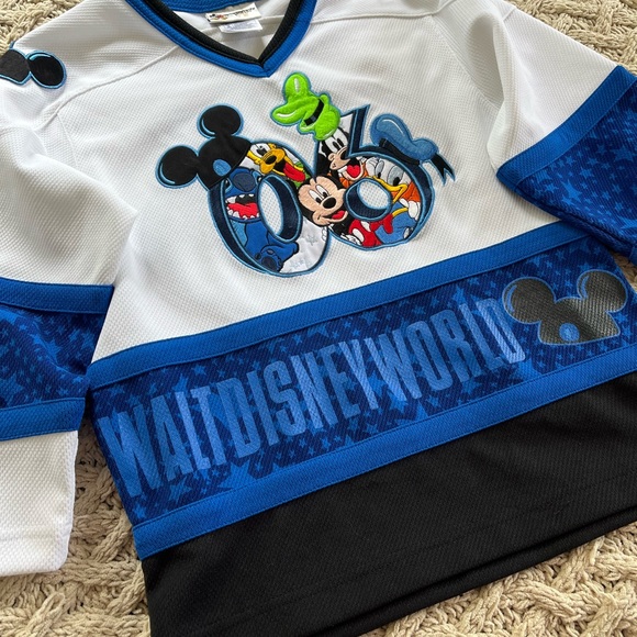 Walt Disney World Kids Jersey Mickey Mouse Goofy Stitch Pluto Donald Duck Size 6 - Picture 6 of 11